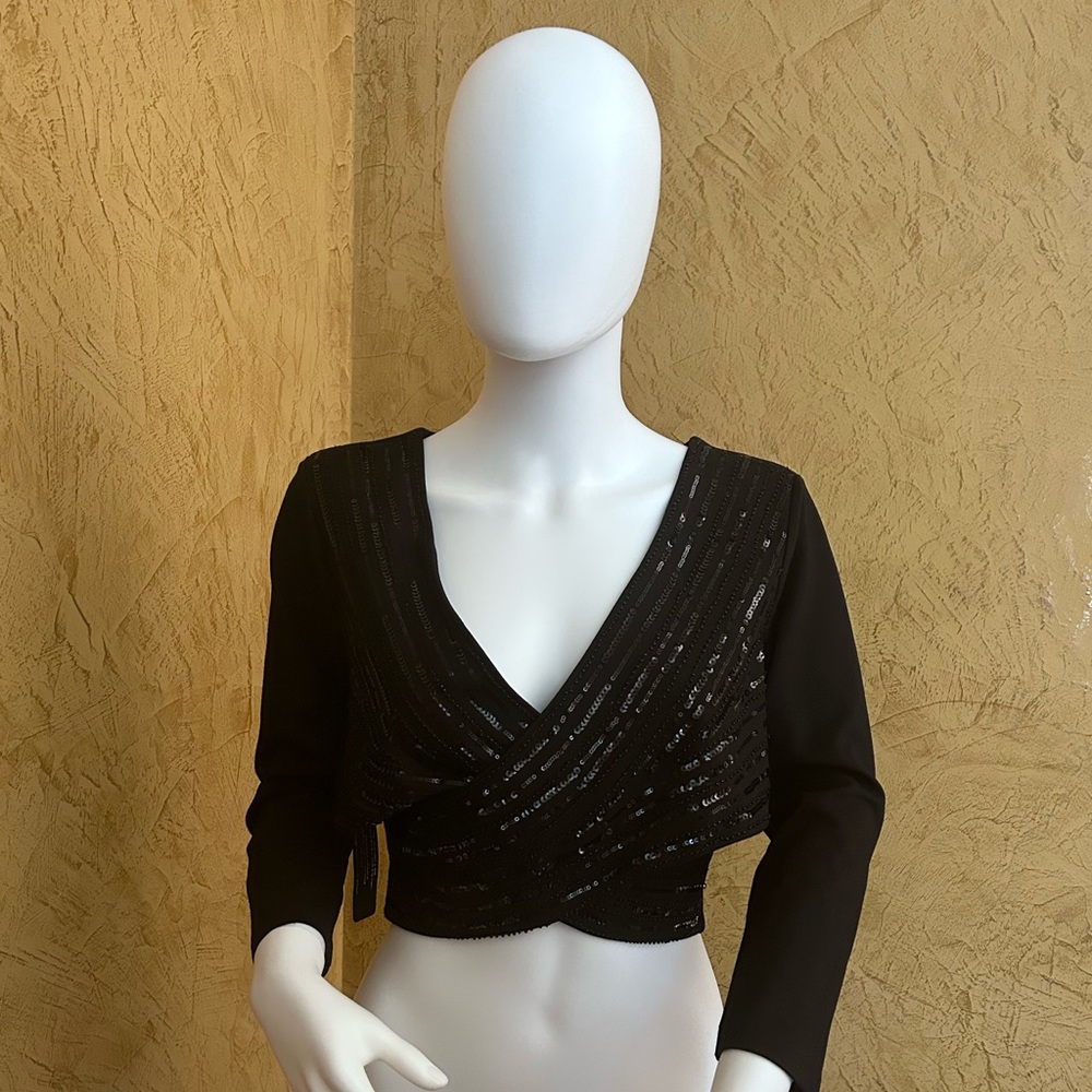 Bebe sequin crop top